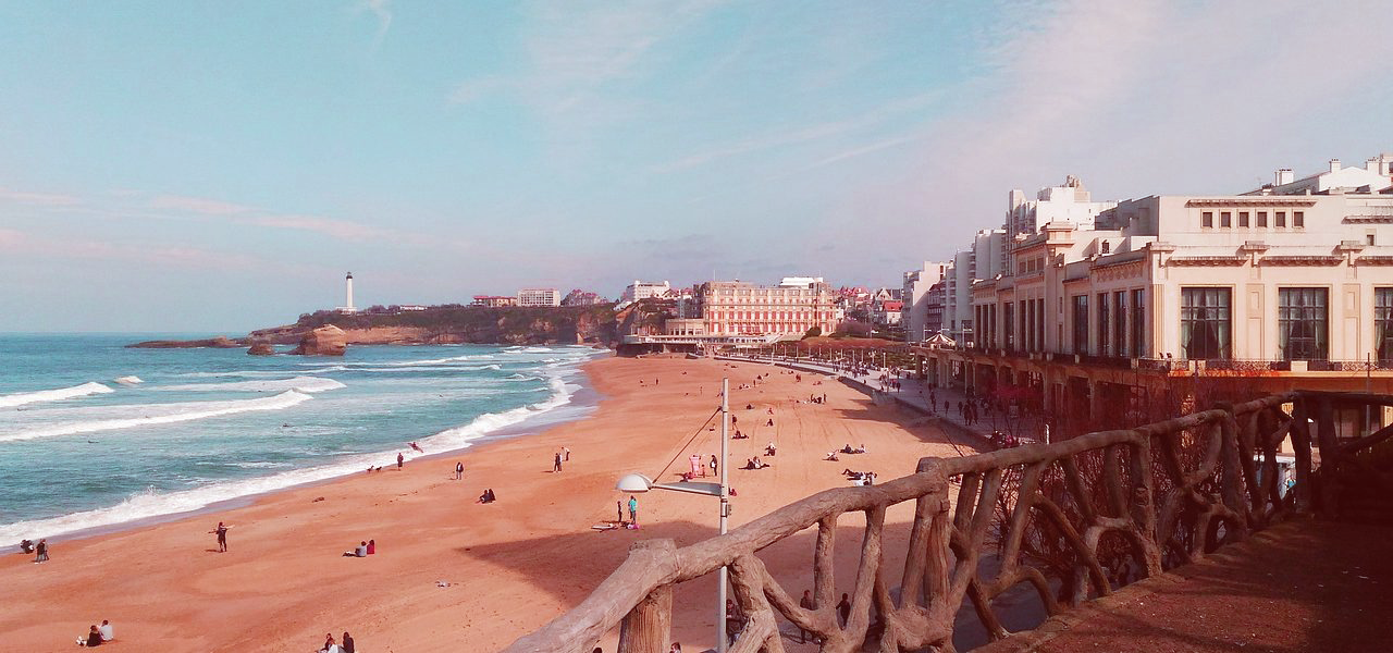 Biarritz coastline